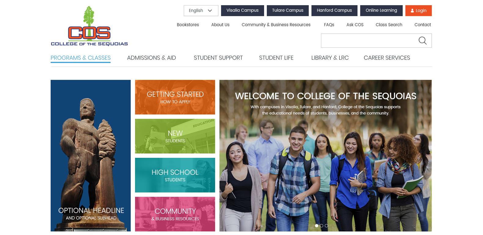 COS_1580x768 College of Sequoias Home Page